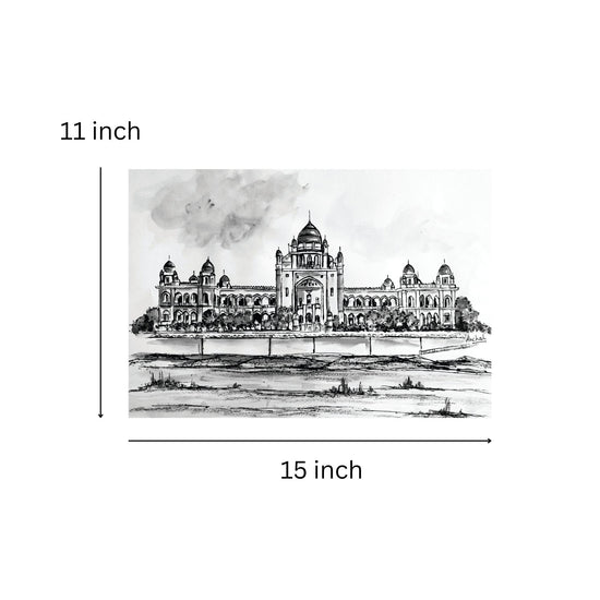 Print of the Telangana High Court - B&W