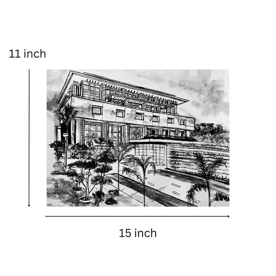 Print of the Delhi High Court - B&W