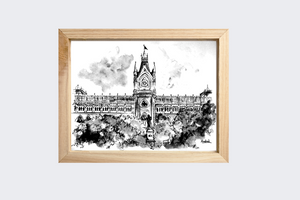 Calcutta High Court B&W Print