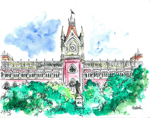 Calcutta High Court Color Print