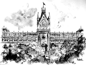 Calcutta High Court B&W Print