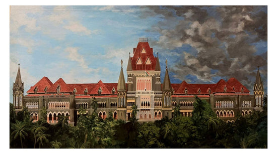 Duality of the Bombay High Court - Large Canvas Artwork
