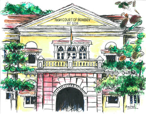 Goa High Court Color Print