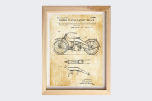 Patent The Harley Davidson Print 