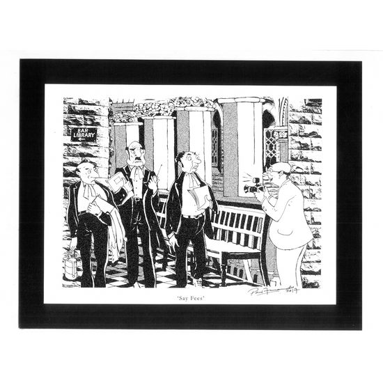 Illustration - Say Fees Art Prints for Law Office