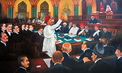 Painting of Tilak's Trial