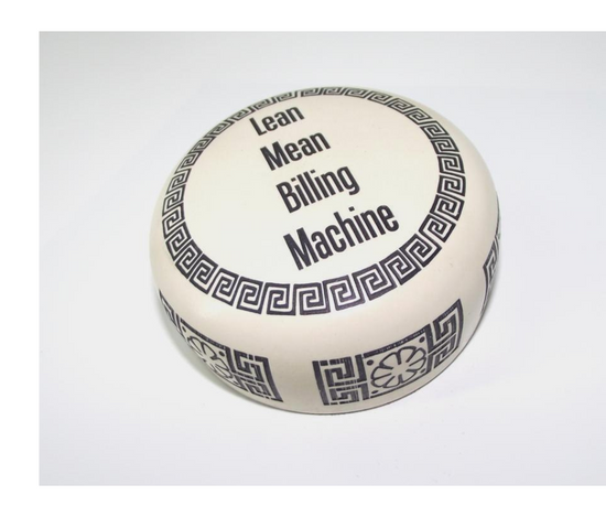 Lawyer PaperWeight - Lean Mean Billing