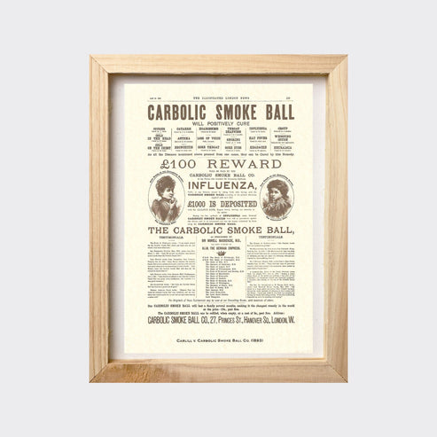 Poster - Carbolic Smoke Ball Advertisement