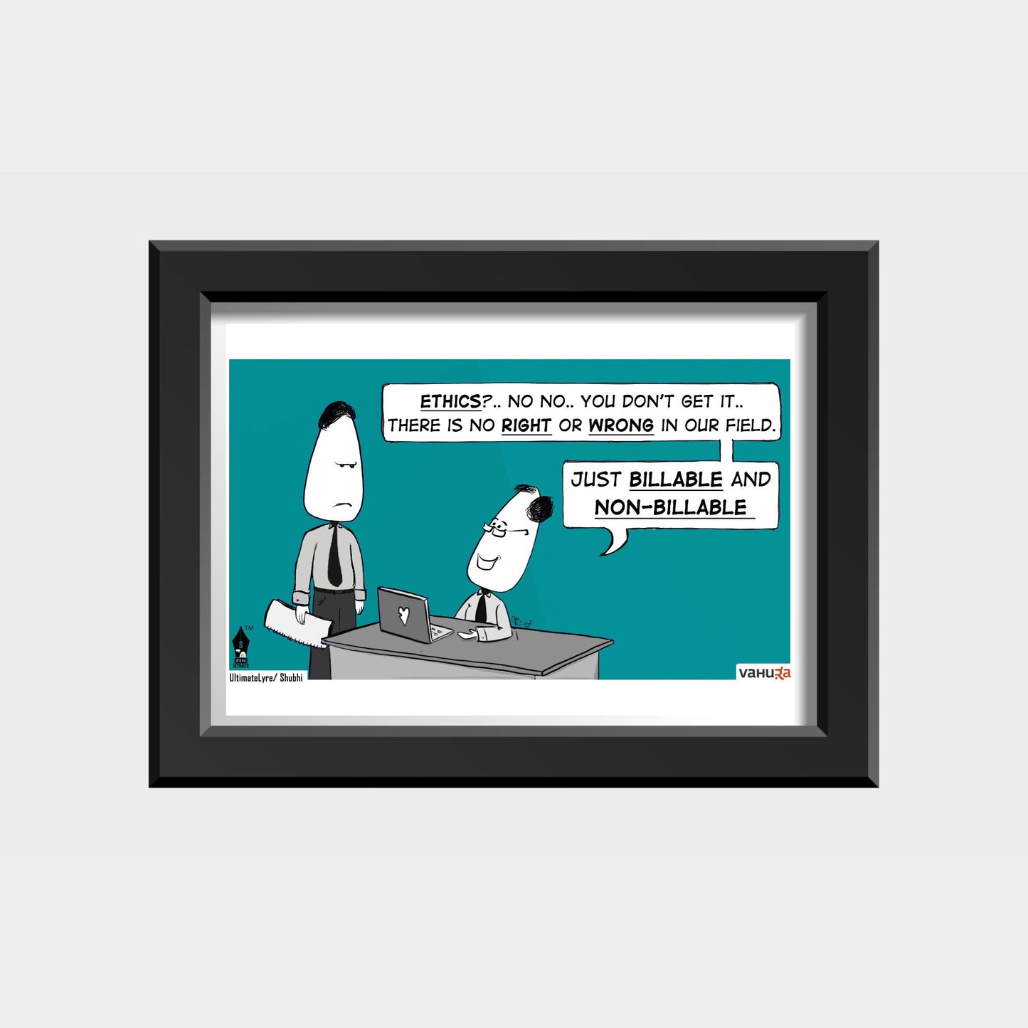 Law office wall decor | Lawyer Pictures Cartoon | Billable Hours
