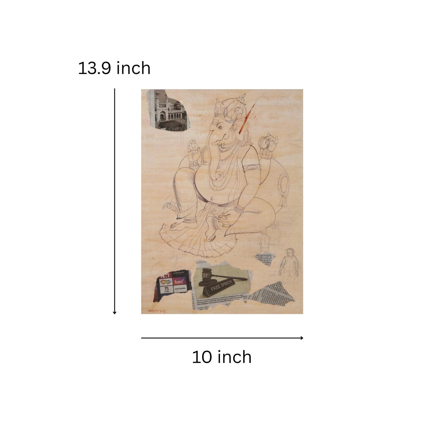 Print - Free Speech with Ganesha
