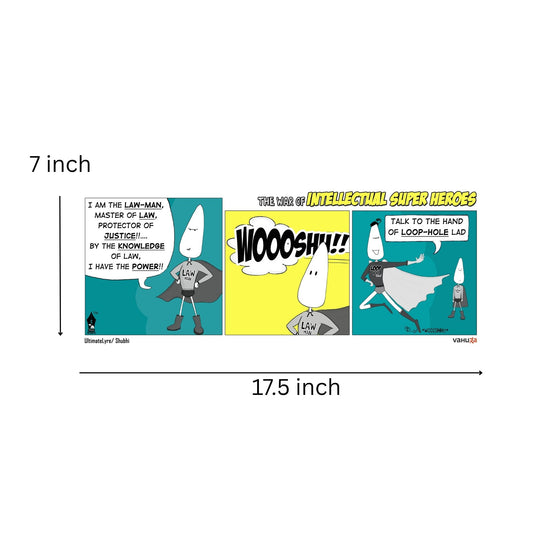 Law office wall decor | Lawyer Pictures Cartoon | Lawman vs Loophole Lad
