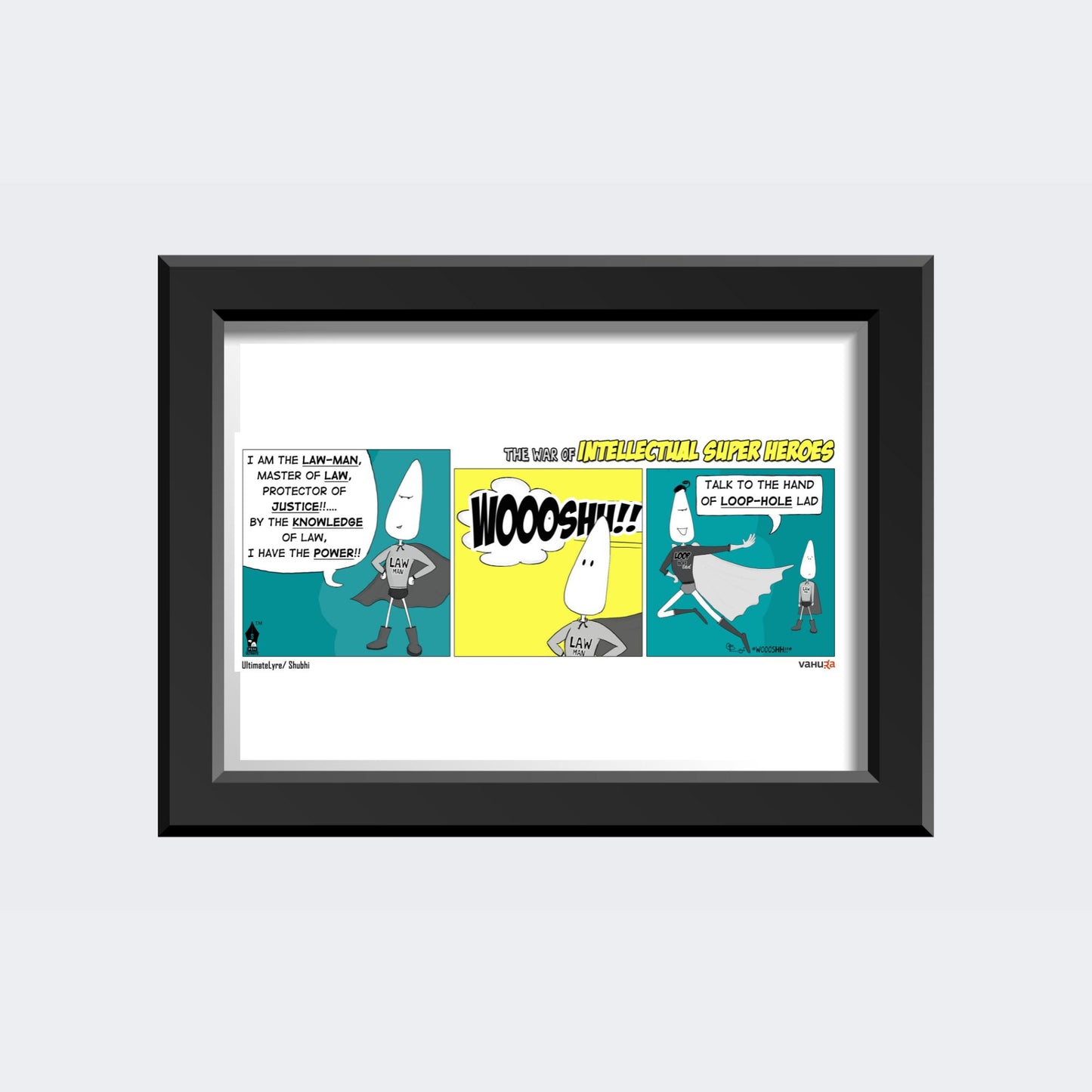 Law office wall decor | Lawyer Pictures Cartoon | Lawman vs Loophole Lad
