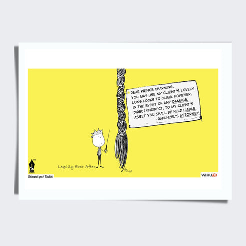 Law office wall decor | Lawyer Pictures Cartoon | Legally Ever After - Rapunzel
