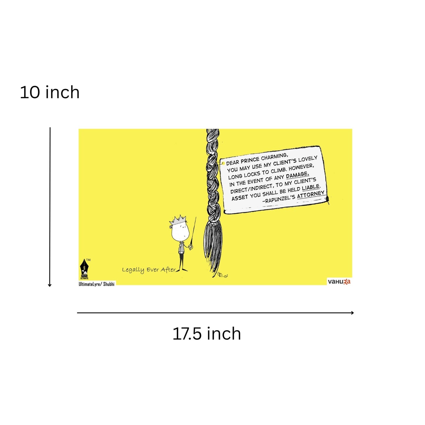 Law office wall decor | Lawyer Pictures Cartoon | Legally Ever After - Rapunzel
