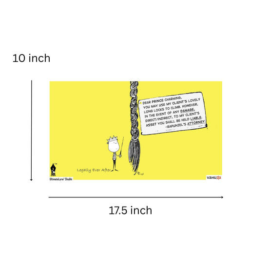 Law office wall decor | Lawyer Pictures Cartoon | Legally Ever After - Rapunzel
