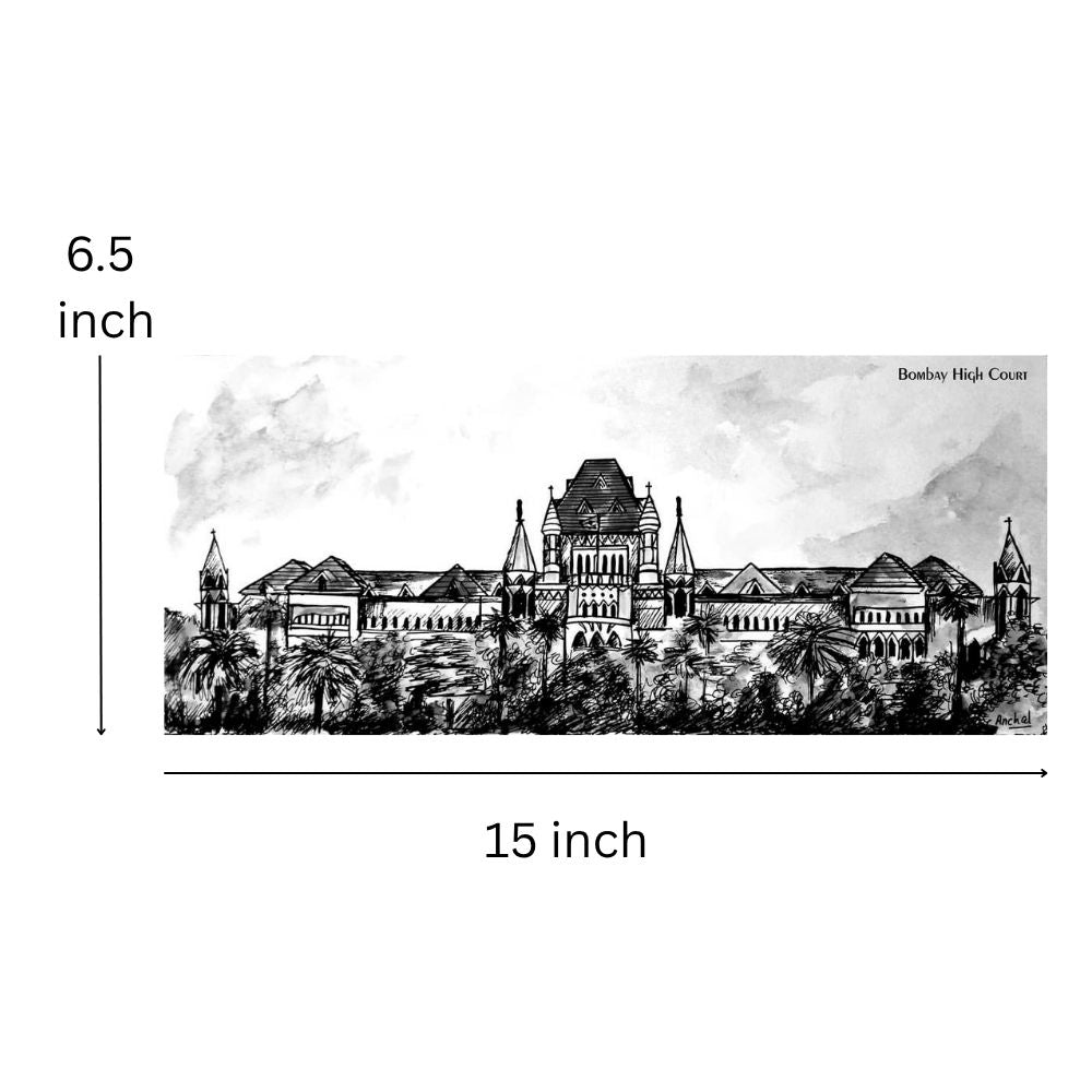 Print of the Bombay High Court - B&W
