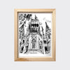 Print of the Bombay High Court (Perspective Shot) - B&W
