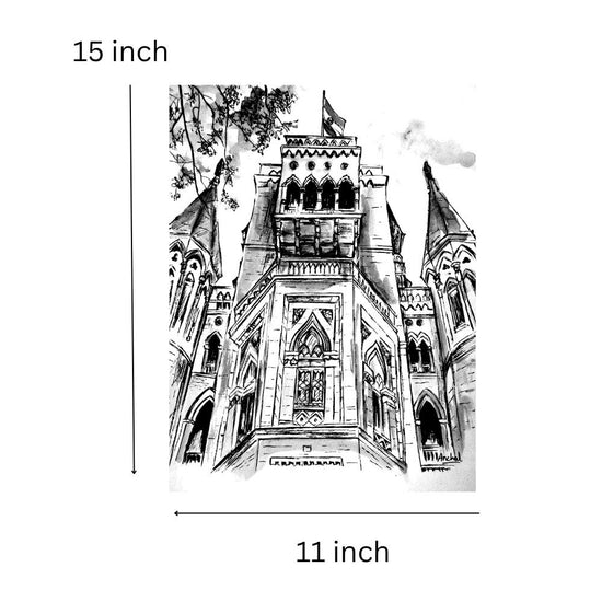 Print_of_the_Bombay_High_Court_Perspective_Shot___B_W