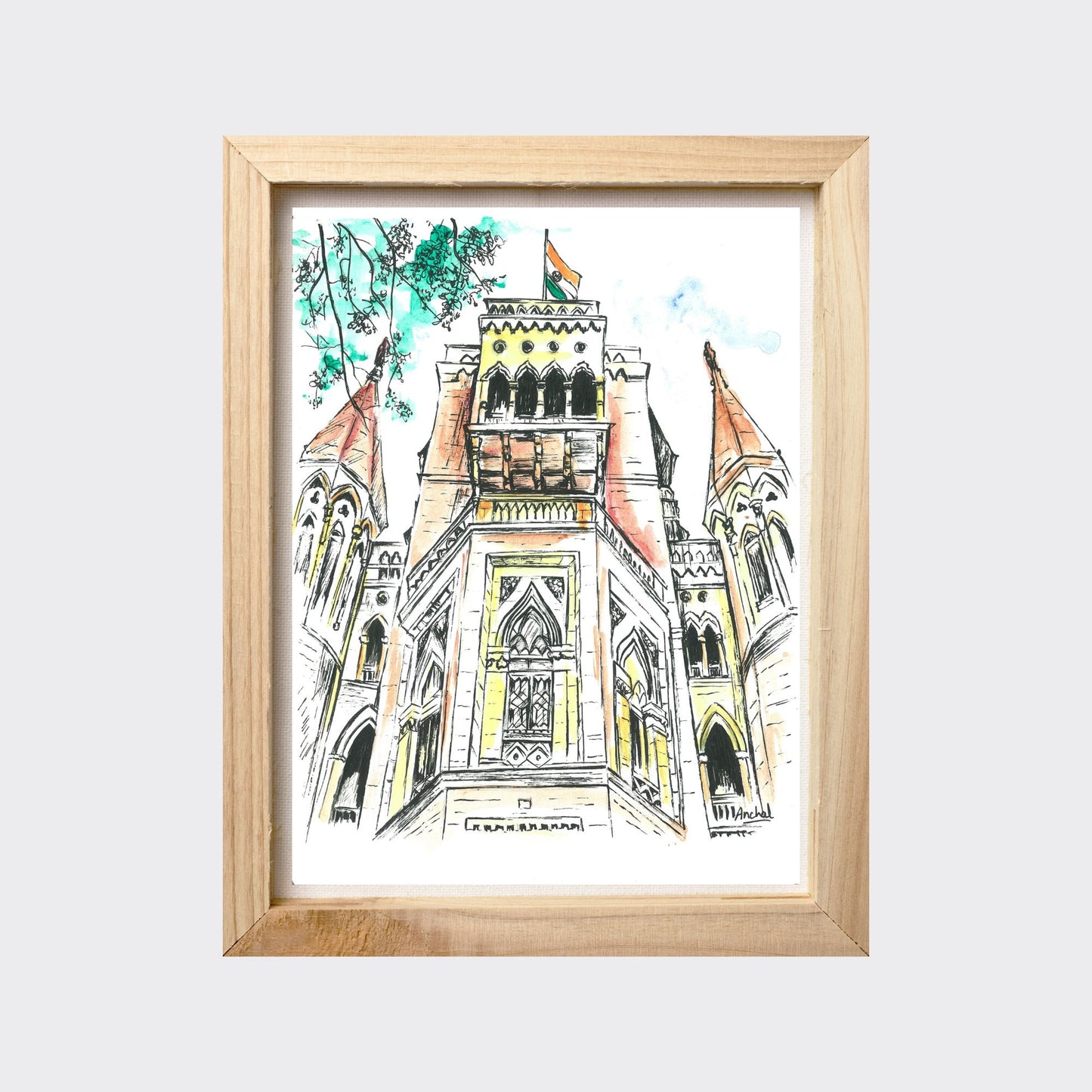 Print of the Bombay High Court (Perspective Shot)
