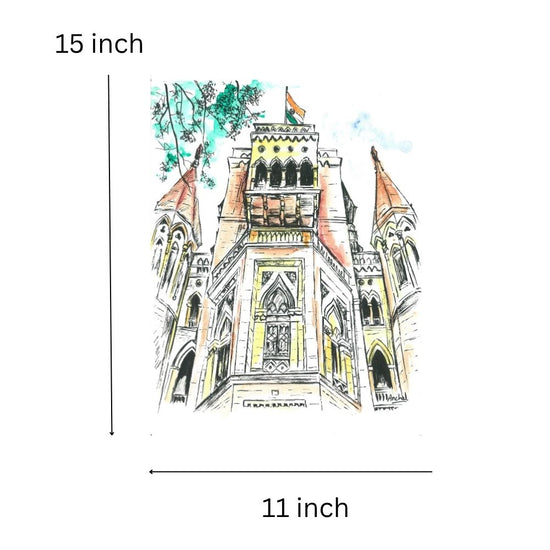 Print of the Bombay High Court (Perspective Shot)
