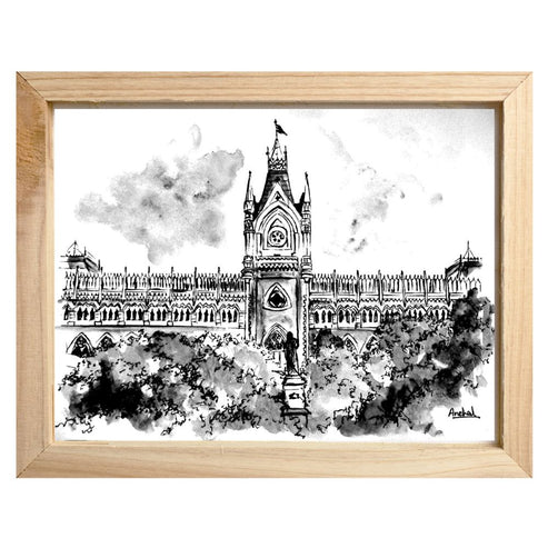 Print of the Calcutta High Court - B&W
