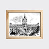 Print of the Calcutta High Court - B&W
