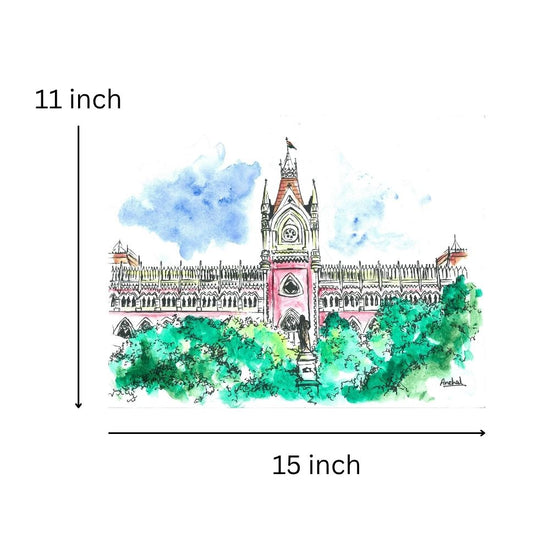 Print of the Calcutta High Court color
