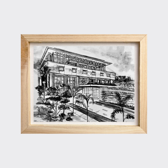 Print of the Delhi High Court - B&W
