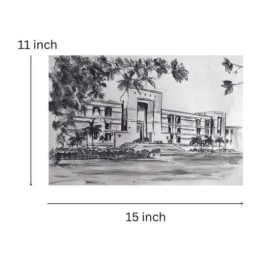 Print of the Gujarat High Court - B&W
