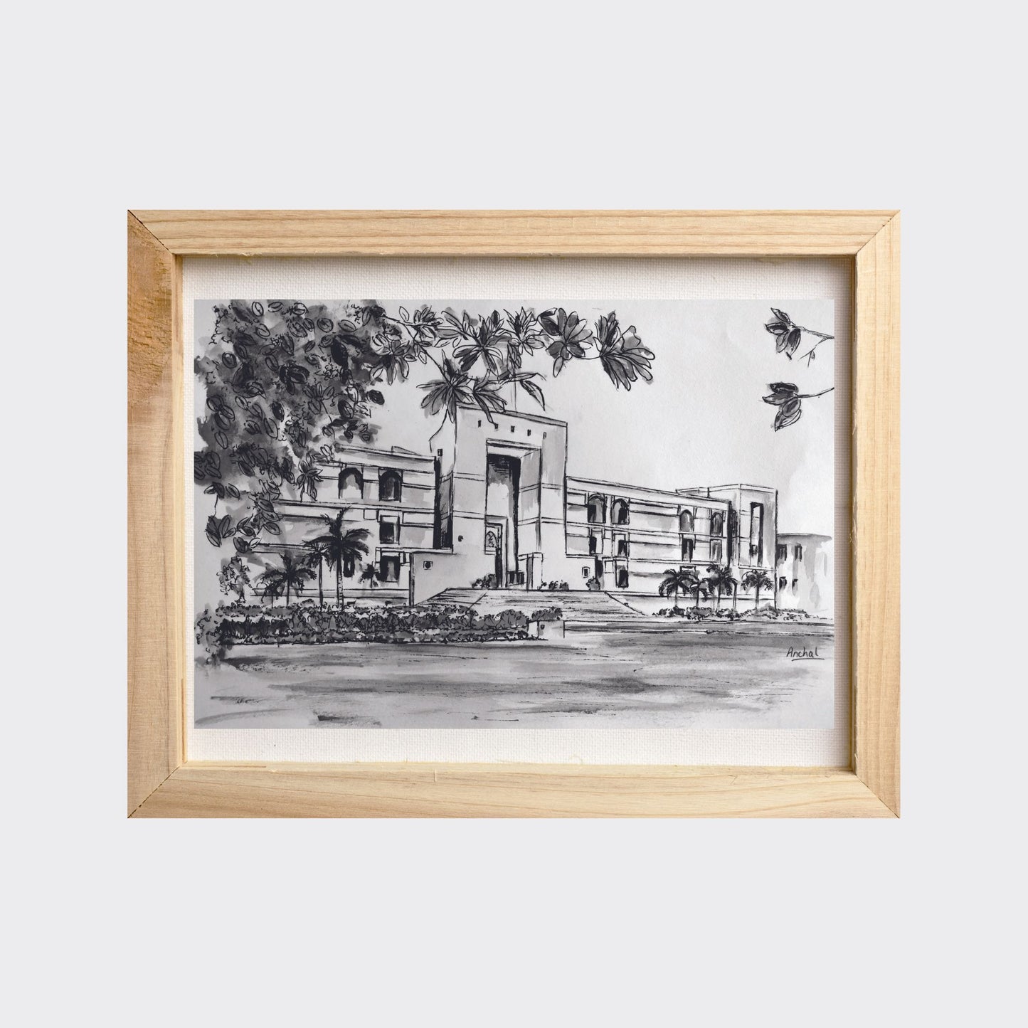 Print of the Gujarat High Court - B&W
