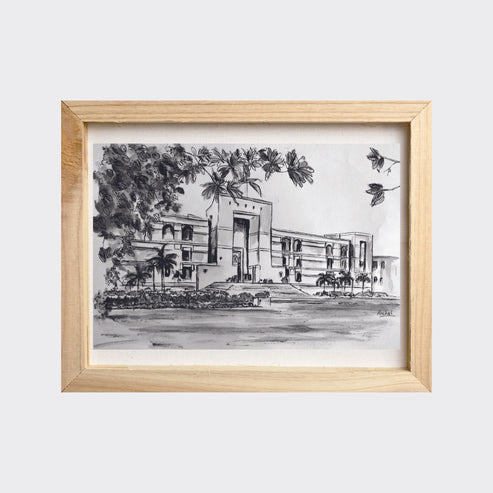 Print of the Gujarat High Court - B&W
