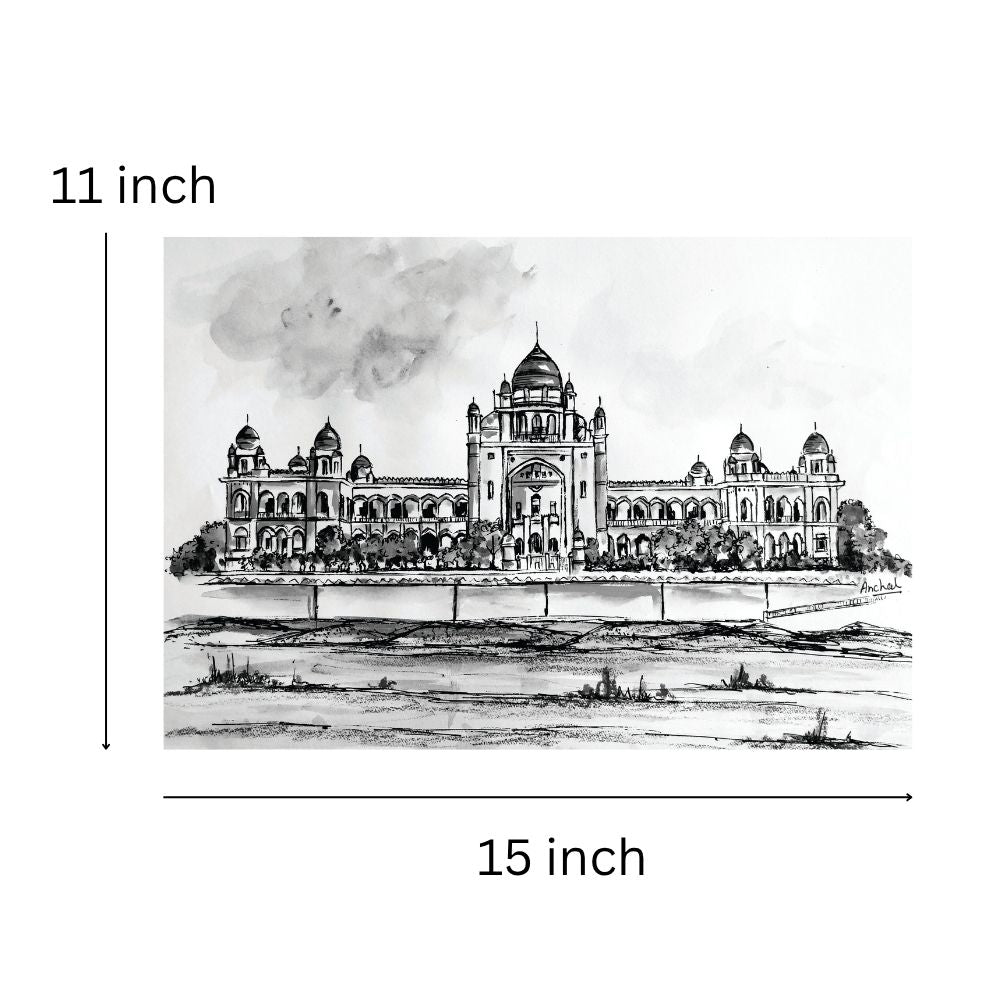 Print of the Telangana High Court - B&W
