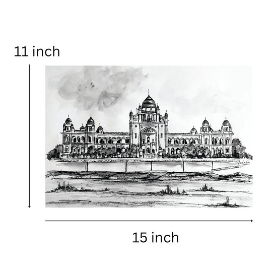 Print of the Telangana High Court - B&W
