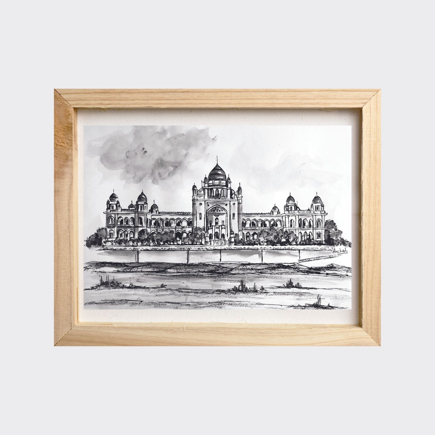 Print of the Telangana High Court - B&W
