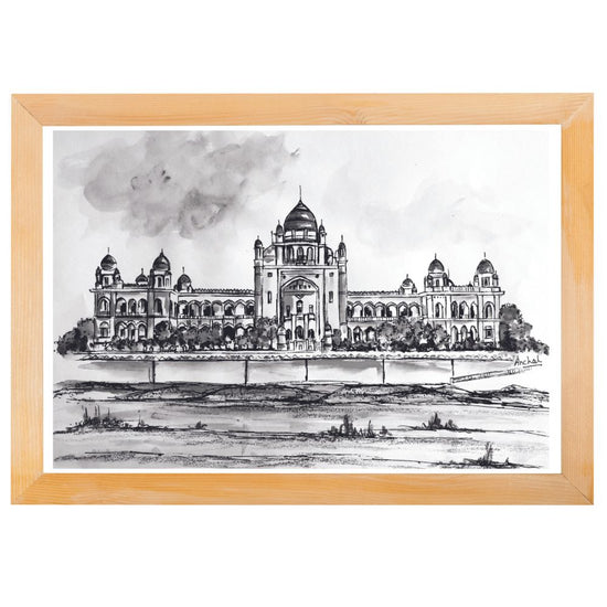 Print of the Telangana High Court - B&W
