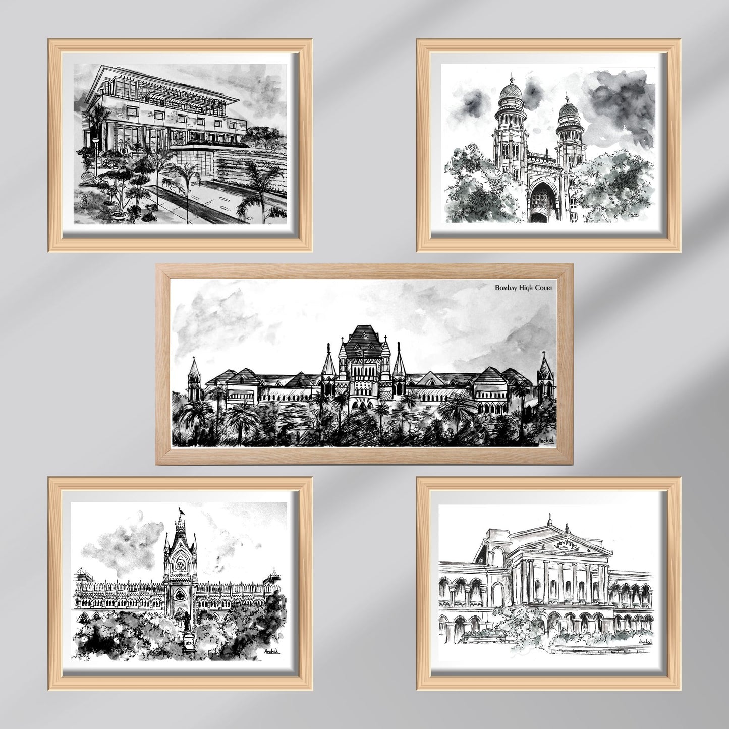 Legal Prints | Prints - Set of 5 Black & White
