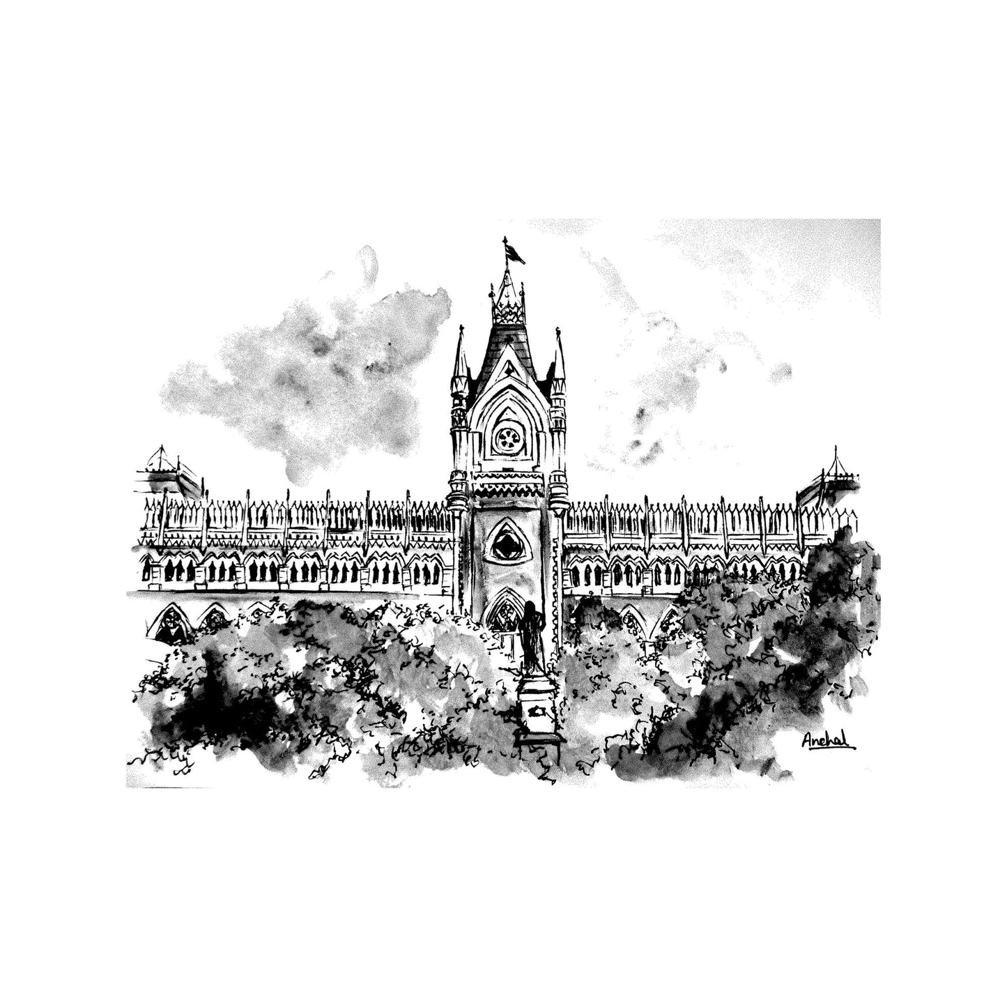 Prints - Set of 5 Black & White Calcutta High Court