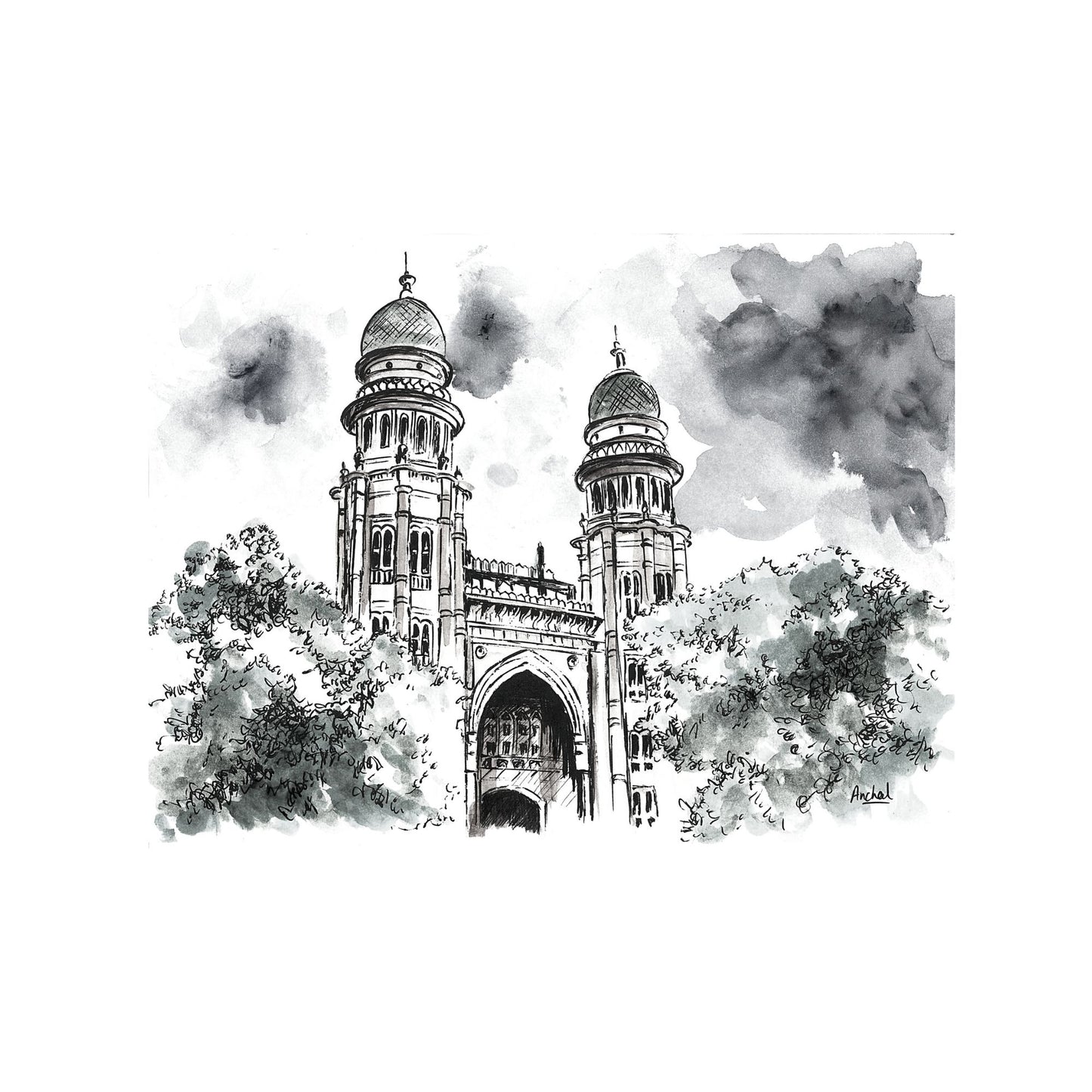 Prints - Set of 5 Black & White Madras High Court
