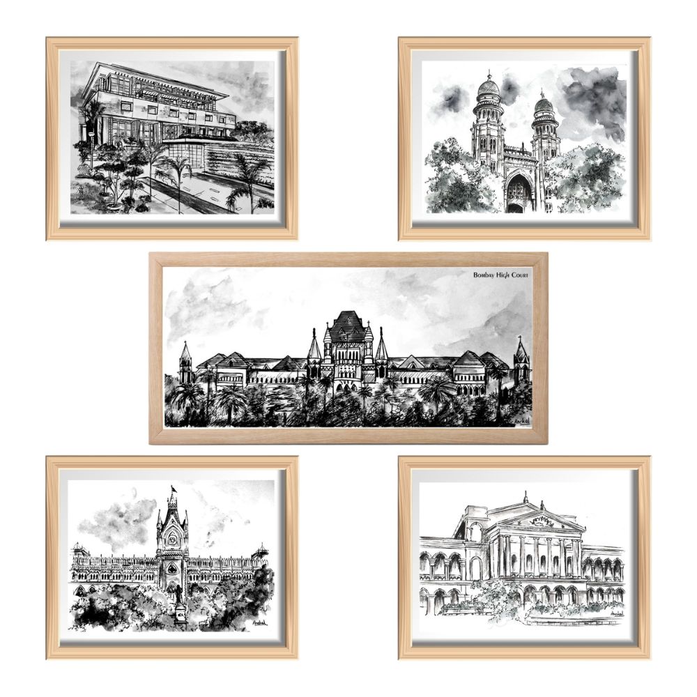 Prints - Set of 5 Black & White