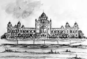 Telangana High Court B&W Print 
