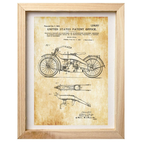 Patent Print - The Harley Davidson
