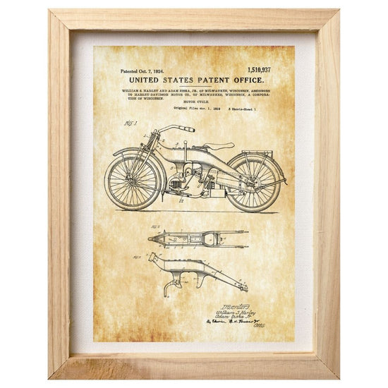 Patent Print - The Harley Davidson
