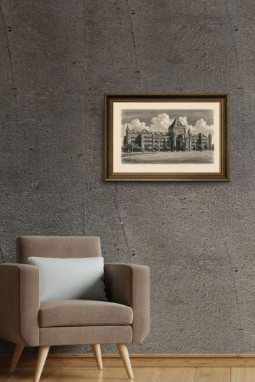 Vintage Canvas of the Bombay High Court