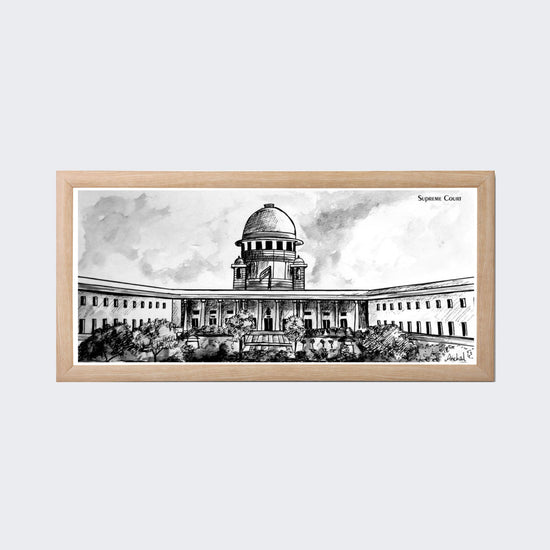 Print of the Supreme Court of India - B&W