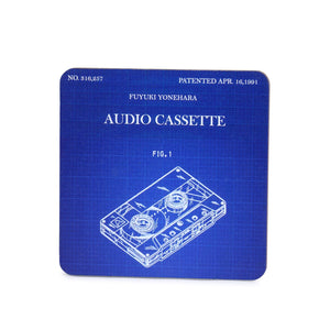 Patent Coasters - Audio Cassette