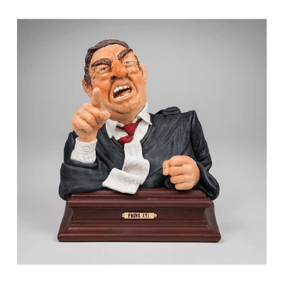 Lawyer bust- Prove it! Figurine