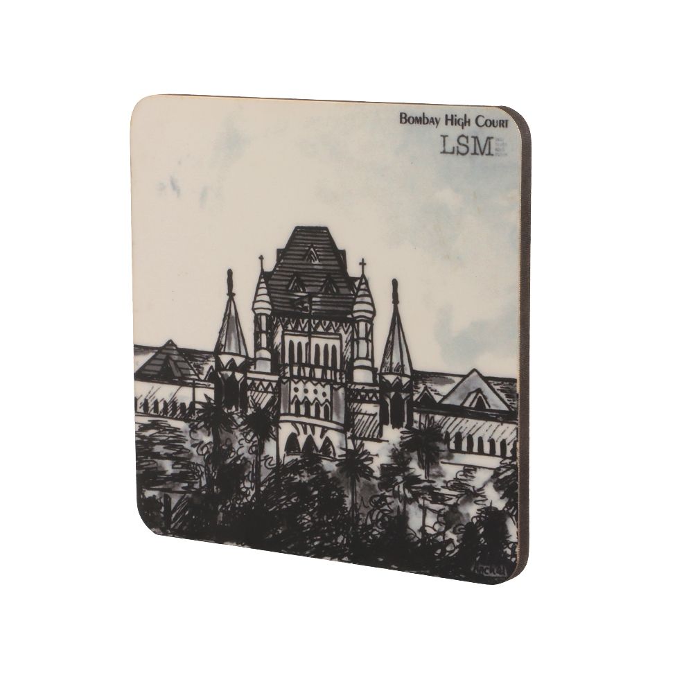 Bombay High Court Black & White Coaster 