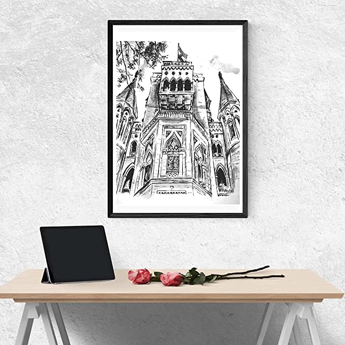 Bombay High Court B&W Print (Perspective Shot)